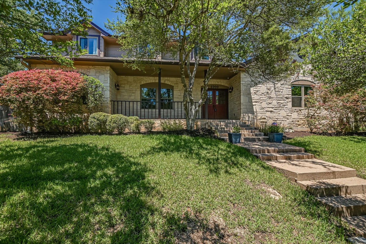 View 4900 Backtrail DR in Cat Mountain North Sec 1-A 4900 Backtrail DR - front exterior - Luxury home in Cat Mountain North Sec 1-A, Austin, TX