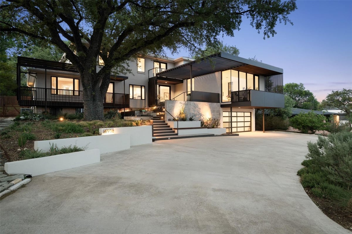 4906 Balcones Dr - front exterior - Luxury home in Highland Park West, Austin, TX