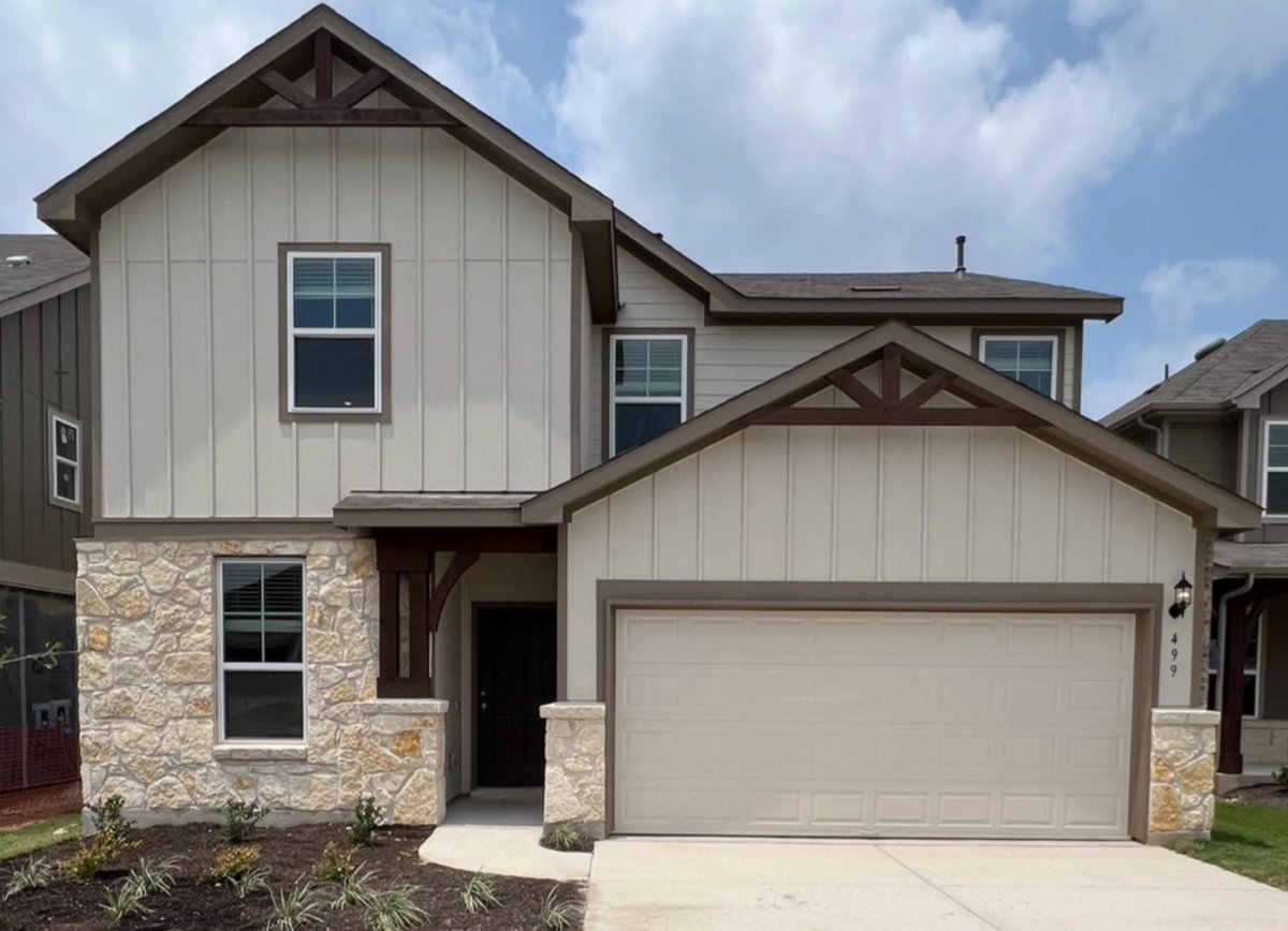 View 499 Tree Nut LOOP in Sunfield 499 Tree Nut LOOP - front exterior - Luxury home in Sunfield, Buda, TX
