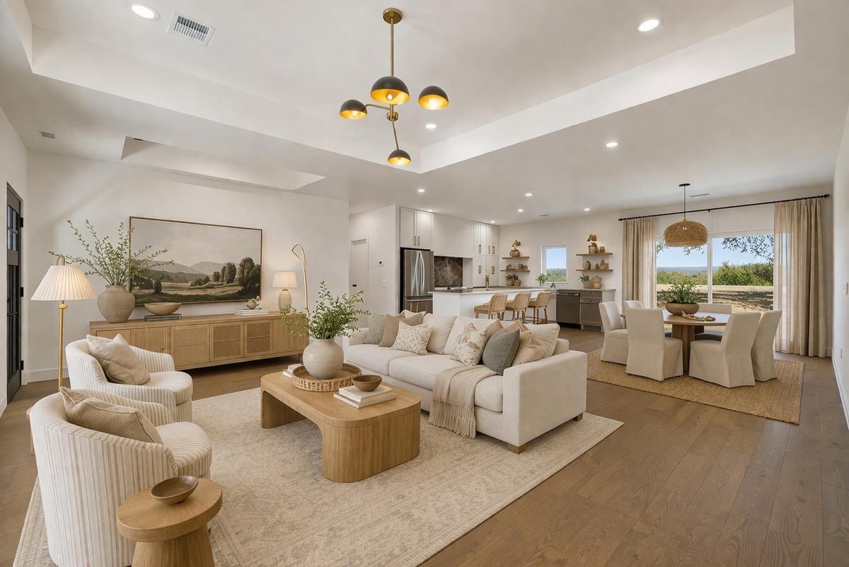 Living area at 5 Shilo Cv - 3 bed 3 bath home