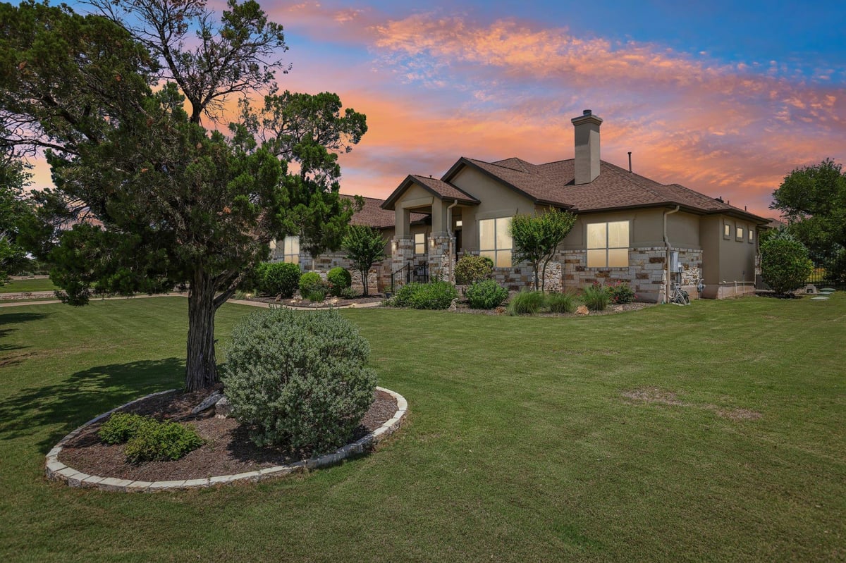 View 500 Dream Catcher DR in Grand Mesa At Crystal Falls Ii 500 Dream Catcher DR - front exterior - Luxury home in Grand Mesa At Crystal Falls Ii, Leander, TX