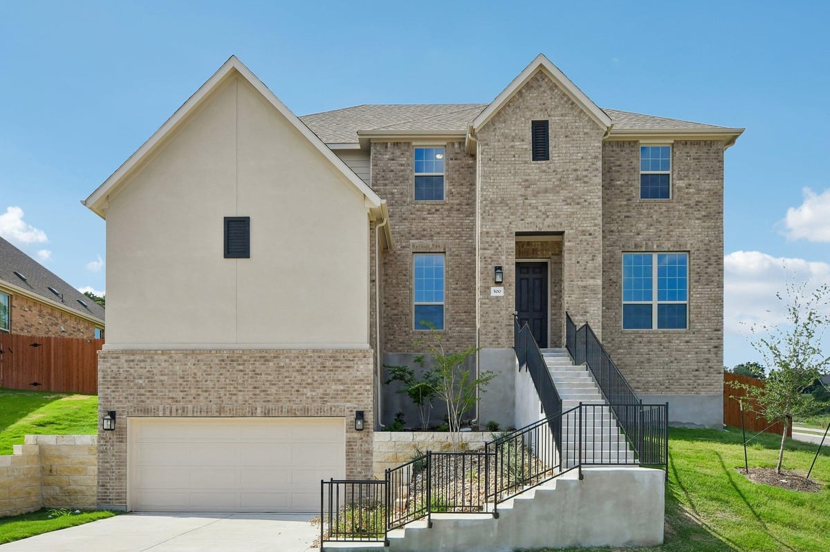 500 Frio Springs TRL - front exterior - Luxury home in Retreat at San Gabriel, Georgetown, TX