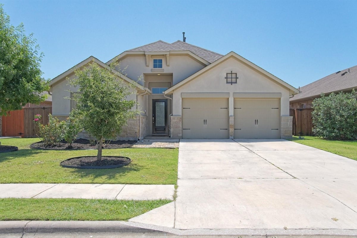 View 500 Inspiration DR in Santa Rita Ranch Ph 1 Sec 2A 500 Inspiration DR - front exterior - Luxury home in Santa Rita Ranch Ph 1 Sec 2A, Liberty Hill, TX