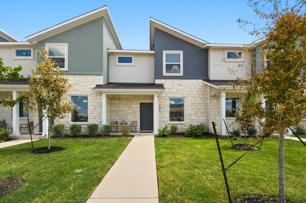 View 500 Municipal DR Unit #103 in Municipal Drive Townhomes 500 Municipal DR Unit #103 - property photo 1 - Luxury home in Municipal Drive Townhomes, Leander, TX