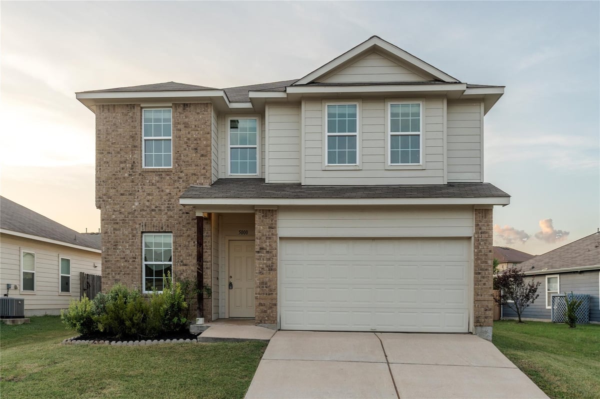View 5000 Lexington Meadow LN in Lexington Parke Sec 01 5000 Lexington Meadow LN - front exterior - Luxury home in Lexington Parke Sec 01, Del Valle, TX