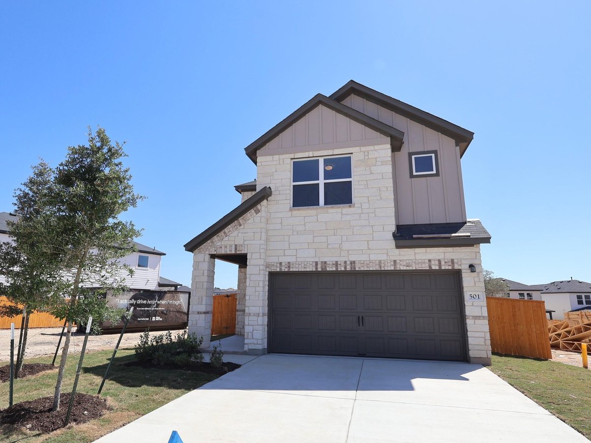 View 501 Bishop Wood Rd in Heritage 501 Bishop Wood Rd - front exterior - Luxury home in Heritage, Dripping Springs, TX