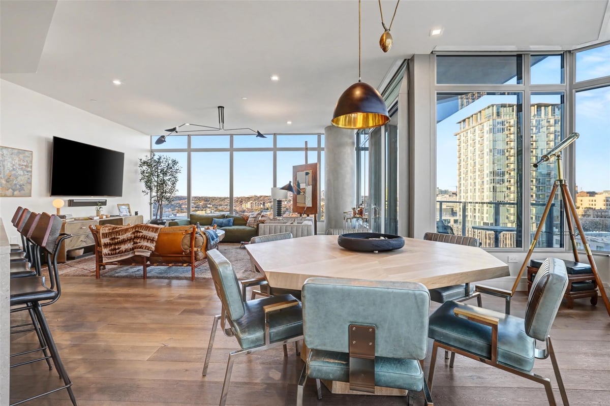 Primary bedroom at 501 West Ave Unit #1207 - 2 bed 2 bath home