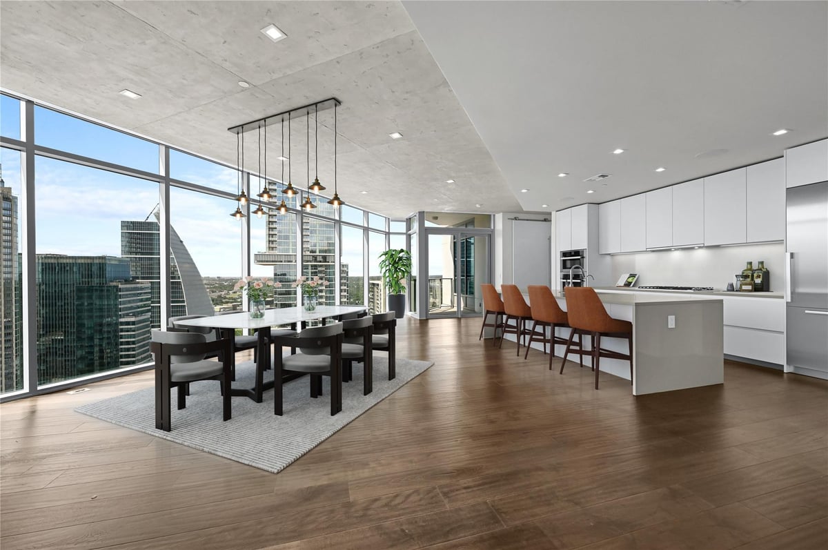 Kitchen at 501 West Ave Unit #3201 - 3 bed 3 bath home