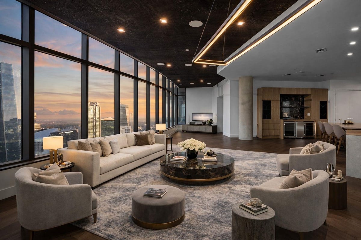 View 501 West Ave Unit #3803 in Fifth & West 501 West Ave Unit #3803 - living area with 501 West Ave Unit #3803 in Austin - Luxury home in Fifth & West, Austin, TX