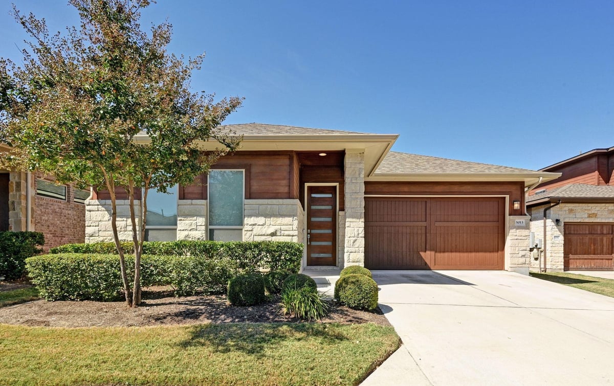 View 5013 Paul Thomas Dr in Enclave/Hlnd Horizon 5013 Paul Thomas Dr - front exterior - Luxury home in Enclave/Hlnd Horizon, Austin, TX