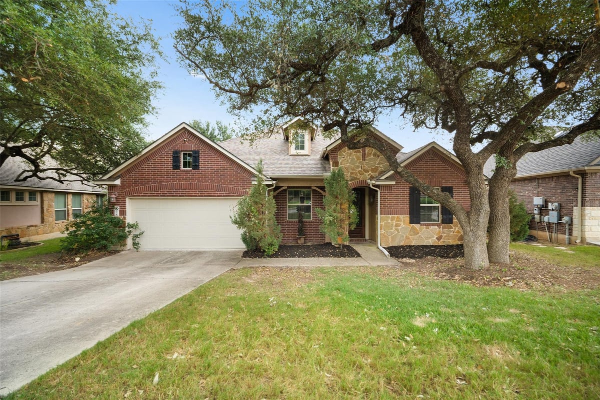 View 5013 Pyrenees PASS in Falconhead West Ph 1 Sec 2 & 5013 Pyrenees PASS - front exterior - Luxury home in Falconhead West Ph 1 Sec 2 &, Austin, TX