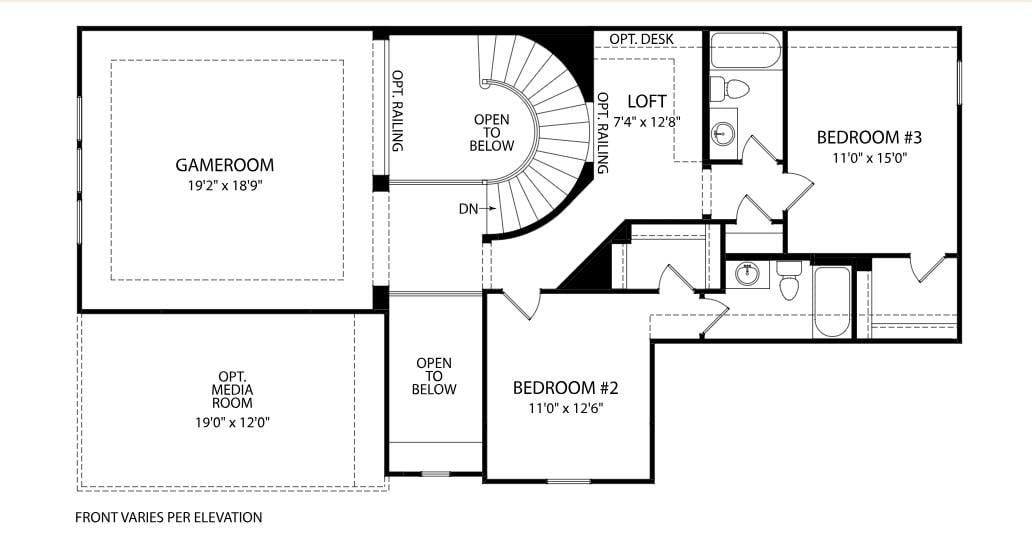 Primary bedroom at 502 Grazing Ct - 5 bed 5 bath home