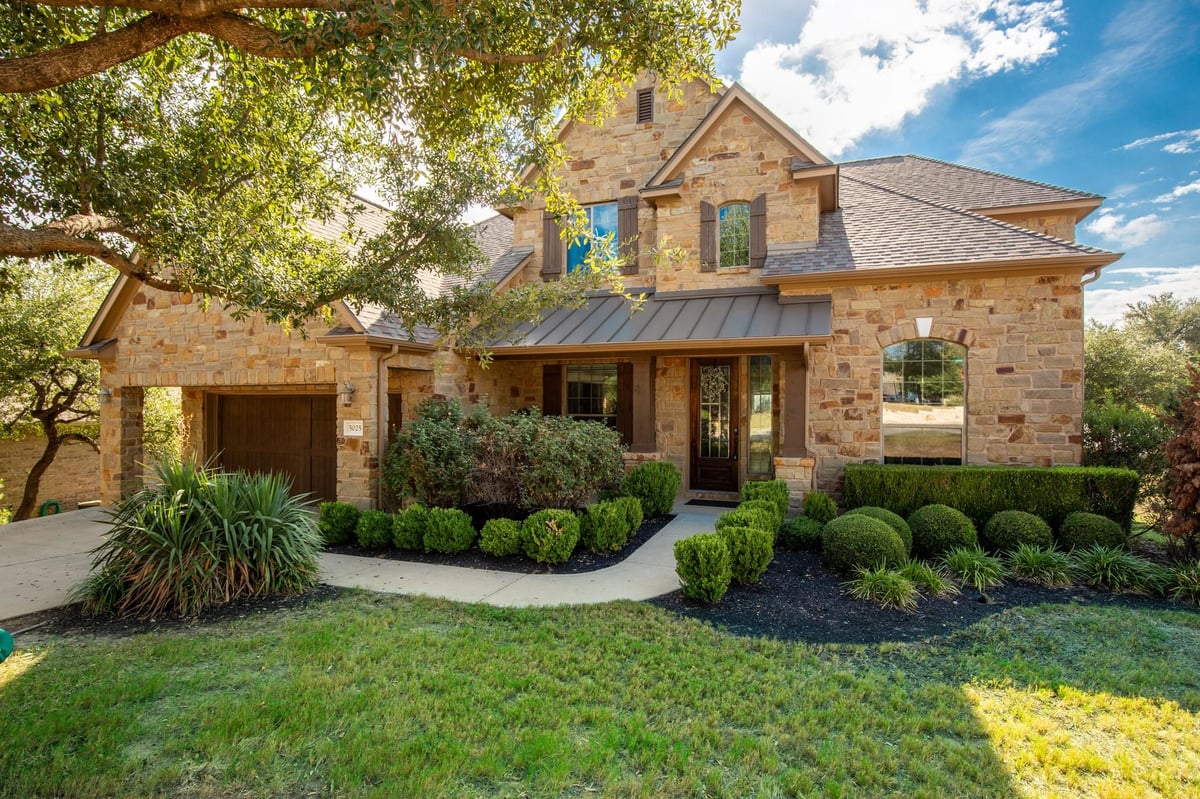 5025 Patagonia Pass - front exterior - Luxury home in Falconhead West Ph 1 Sec 2 &, Austin, TX