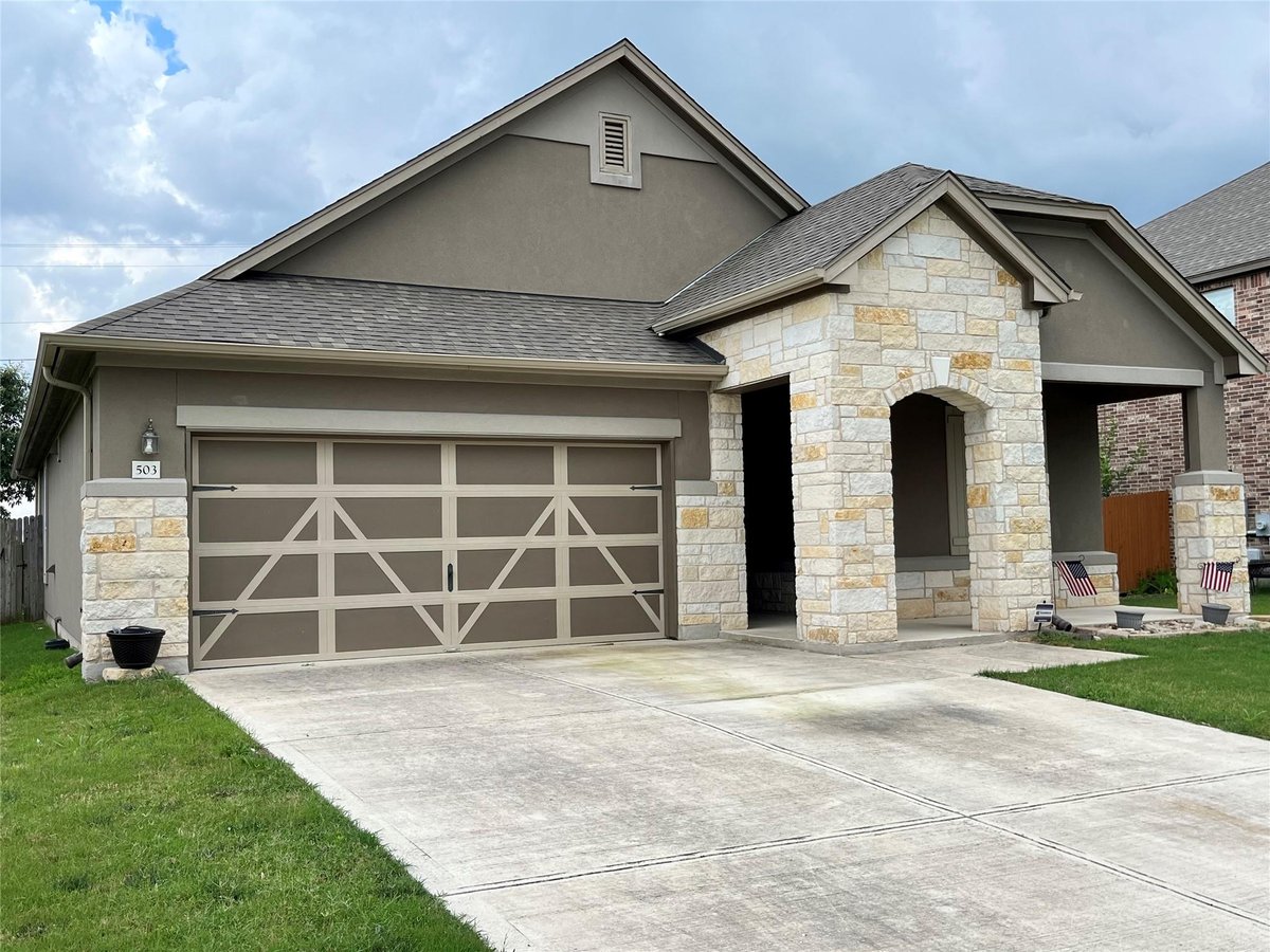 View 503 Yosemite TRL in North Park PH 1 503 Yosemite TRL - front exterior - Luxury home in North Park PH 1, Taylor, TX