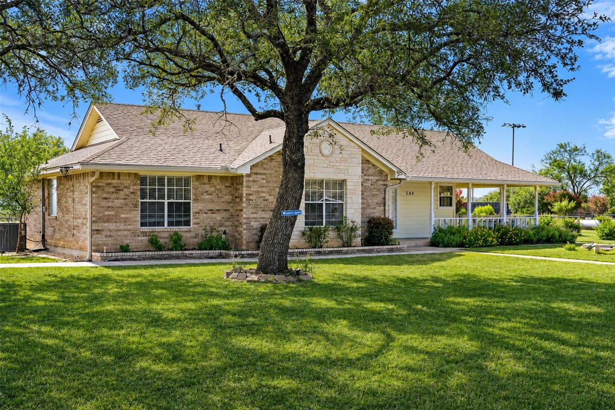 View 504 N Ave N in None 504 N Ave N - front exterior - Luxury home in None, Johnson City, TX
