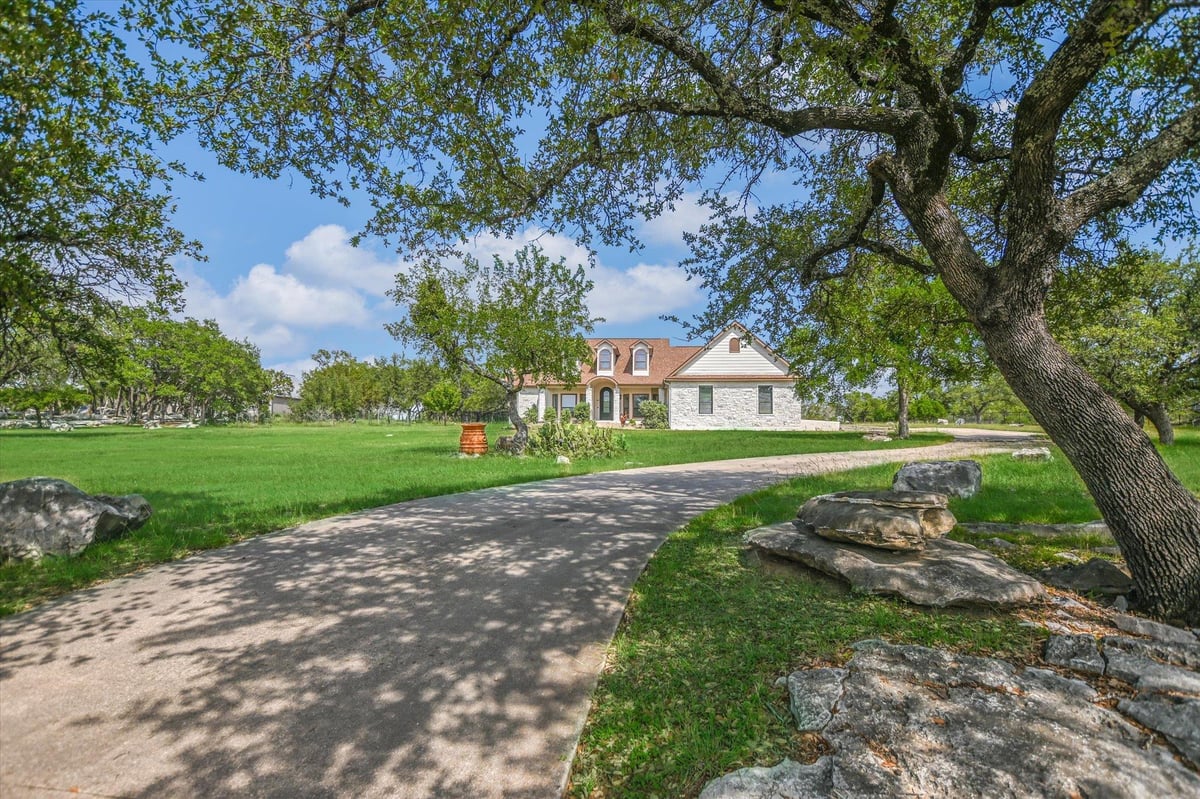 View 505 Vista View TRL in Double Horn 505 Vista View TRL - front exterior - Luxury home in Double Horn, Spicewood, TX