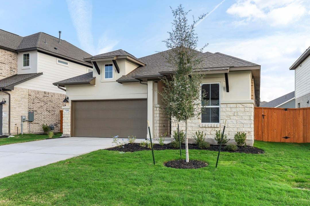 View 508 Lariat Loop in Lariat 508 Lariat Loop - front exterior - Luxury home in Lariat, Liberty Hill, TX