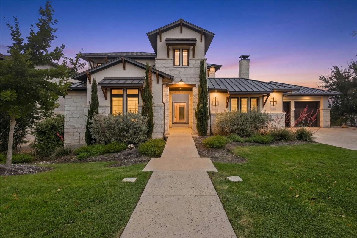 View 508 Woodside Ter in Lakeway Highlands Ph 1 Sec 7B 508 Woodside Ter - front exterior - Luxury home in Lakeway Highlands Ph 1 Sec 7B, Austin, TX