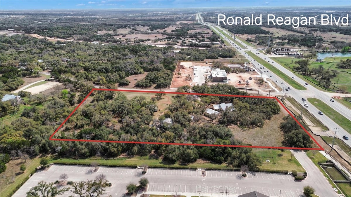 View 51 County Road 264 in L010D82C - Leander Williamson Abstracts le 20 Acre 51 County Road 264 - aerial view with 51 County Road 264 in Leander - Luxury lot in L010D82C - Leander Williamson Abstract...