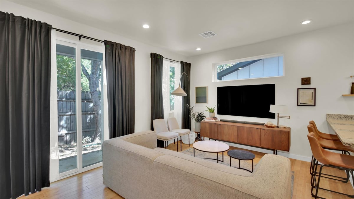 Primary bedroom at 510 Blackson Ave Unit #2 - 2 bed 2 bath home