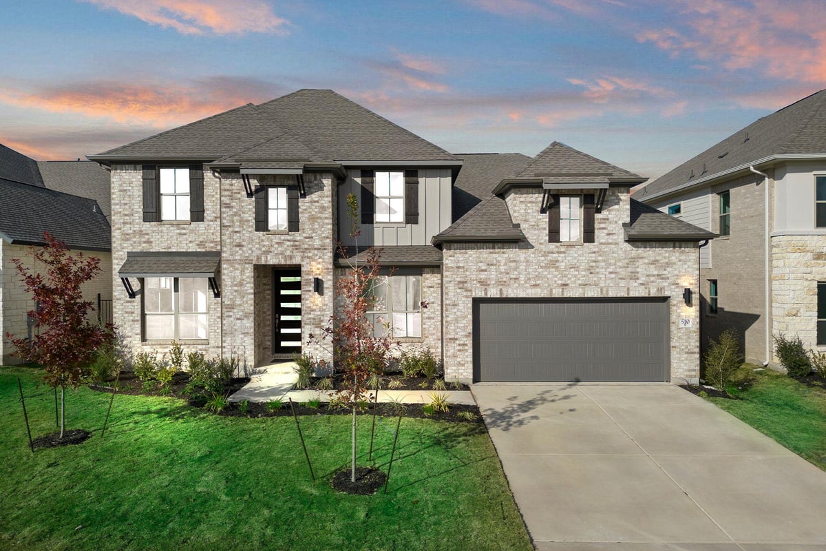 View 510 Tonada Cv in Santa Rita Ranch 510 Tonada Cv - front exterior - Luxury home in Santa Rita Ranch, Liberty Hill, TX