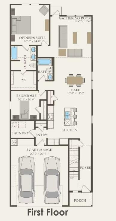 Living area at 5103 Monarda Mint Dr - 3 bed 3 bath home