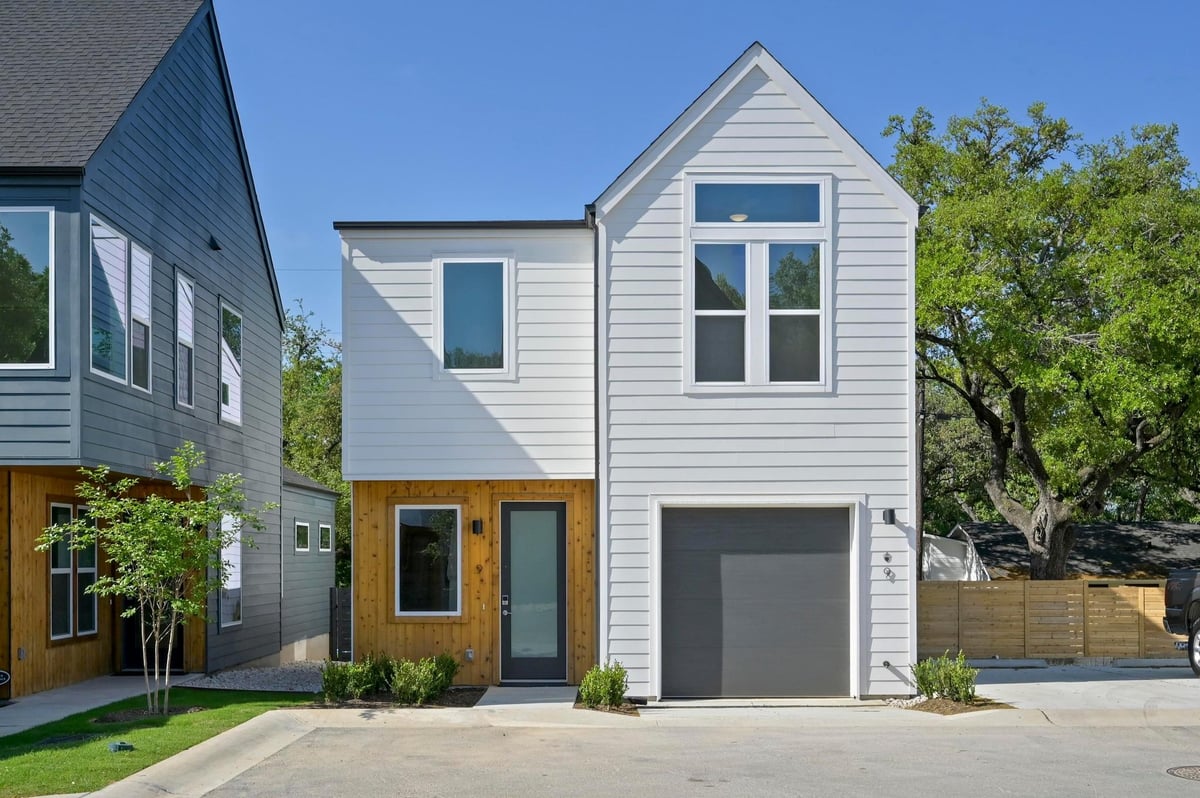 View 5107 Menchaca RD Unit #9 in Menchaca Condos 5107 Menchaca RD Unit #9 - front exterior - Luxury home in Menchaca Condos, Austin, TX