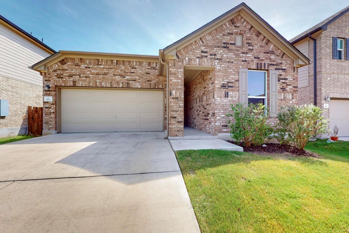 View 513 Weizenbock Ln in Willow Trace / Timmerman 513 Weizenbock Ln - front exterior - Luxury home in Willow Trace / Timmerman, Austin, TX