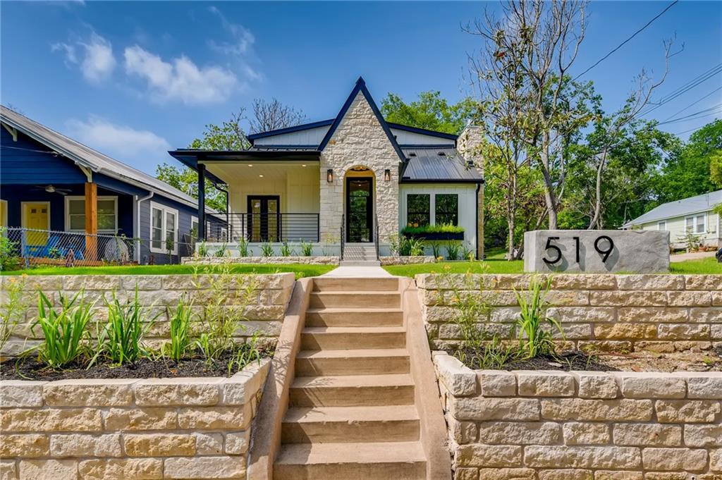 View 519 E Live Oak St in Pleasant View Add 519 E Live Oak St - front exterior - Luxury home in Pleasant View Add, Austin, TX