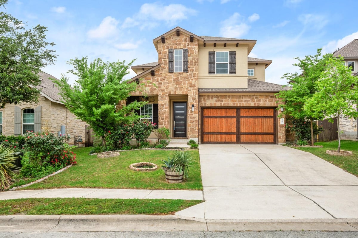 5201 Cornflower Dr - front exterior - Luxury home in Greyrock Ridge, Austin, TX