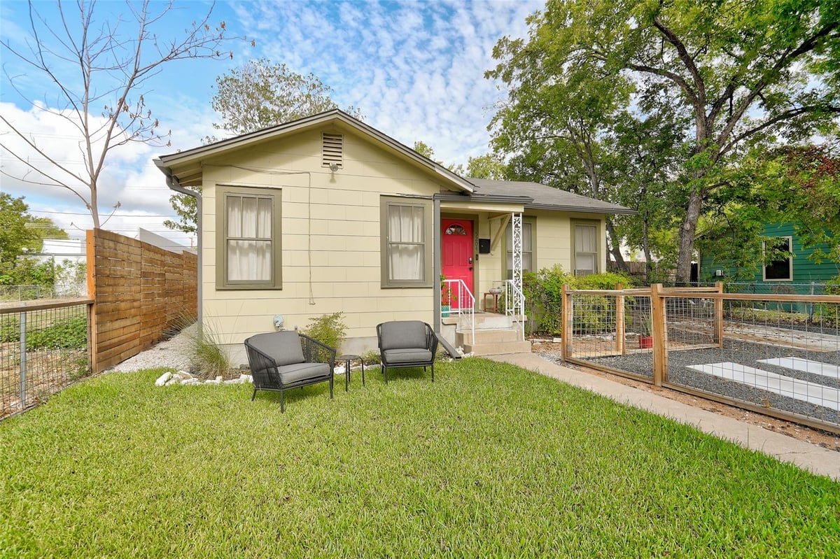 Living area at 5204 Huisache St Unit #1 - 3 bed 2 bath home