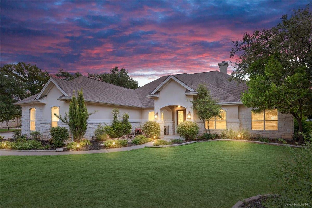 521 Buena Vista Dr - front exterior - Luxury home in Shady Oaks Estates, Georgetown, TX