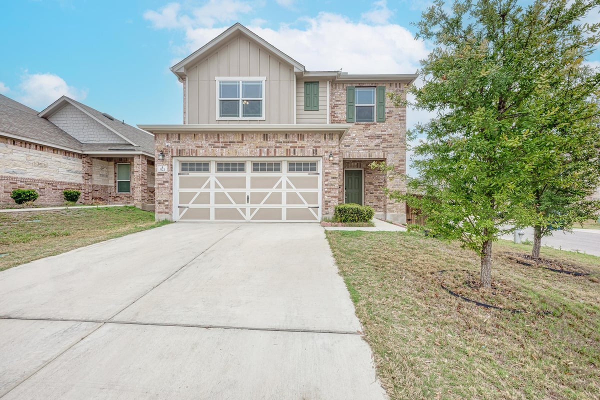 View 521 Lady Swiss Ln in Star Ranch 521 Lady Swiss Ln - front exterior - Luxury home in Star Ranch, Hutto, TX