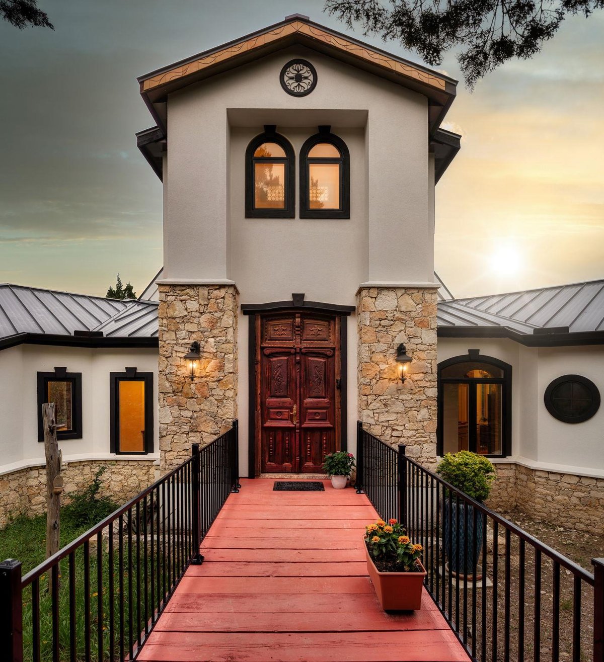 View 521 Rancho Grande DR in Rancho Grande 521 Rancho Grande DR - front exterior - Luxury home in Rancho Grande, Wimberley, TX