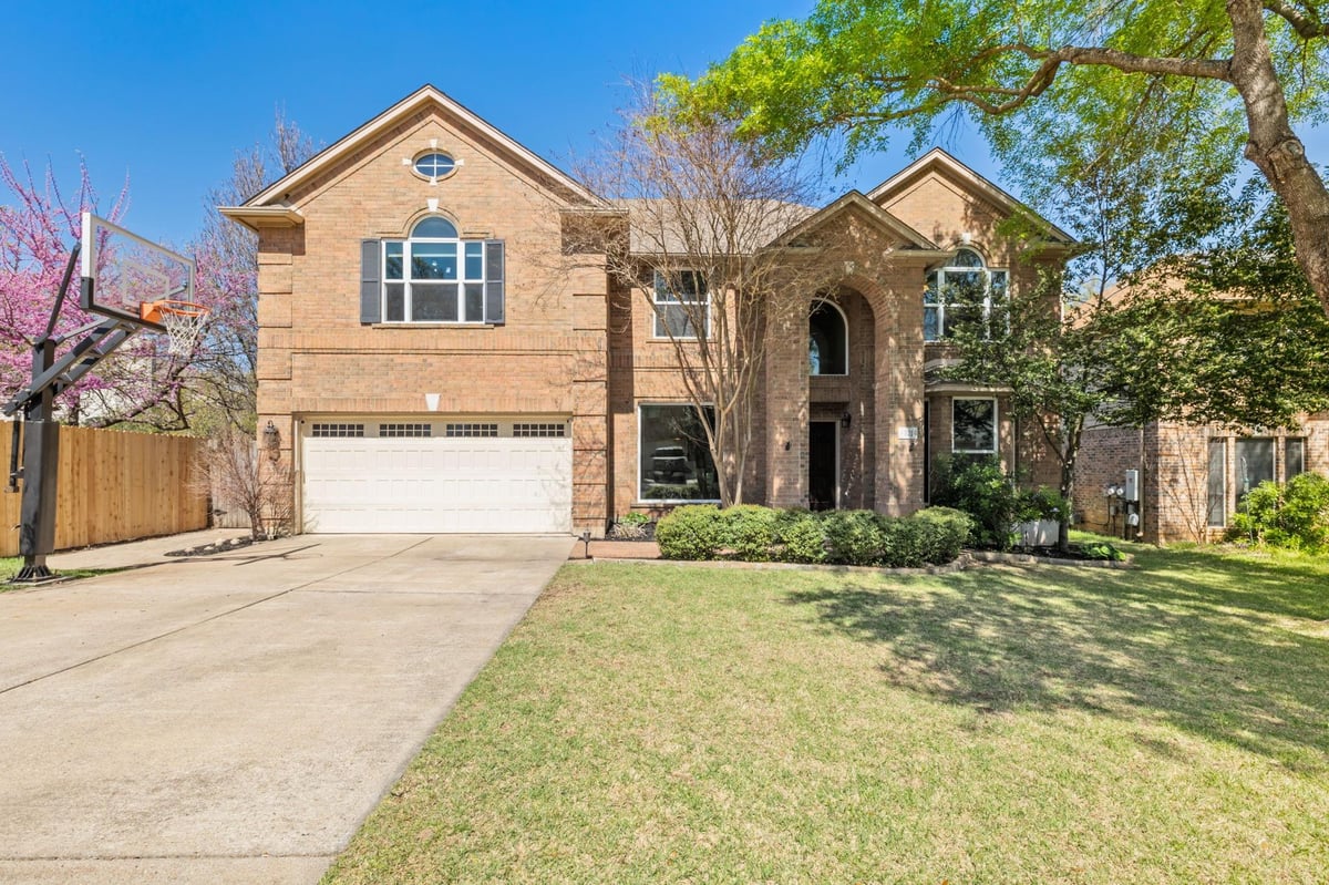 View 5216 Mcdade Dr in Lost Creek At Gaines Ranch Rep 5216 Mcdade Dr - front exterior - Luxury home in Lost Creek At Gaines Ranch Rep, Austin, TX