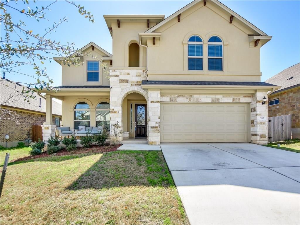 View 5217 ALLAMANDA Dr in Greyrock Ridge 5217 ALLAMANDA Dr - front exterior - Luxury home in Greyrock Ridge, Austin, TX