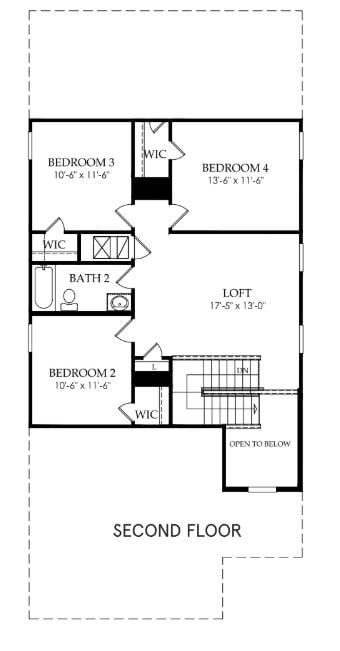 Primary bedroom at 5218 Monarda Mint Dr - 4 bed 2 bath home
