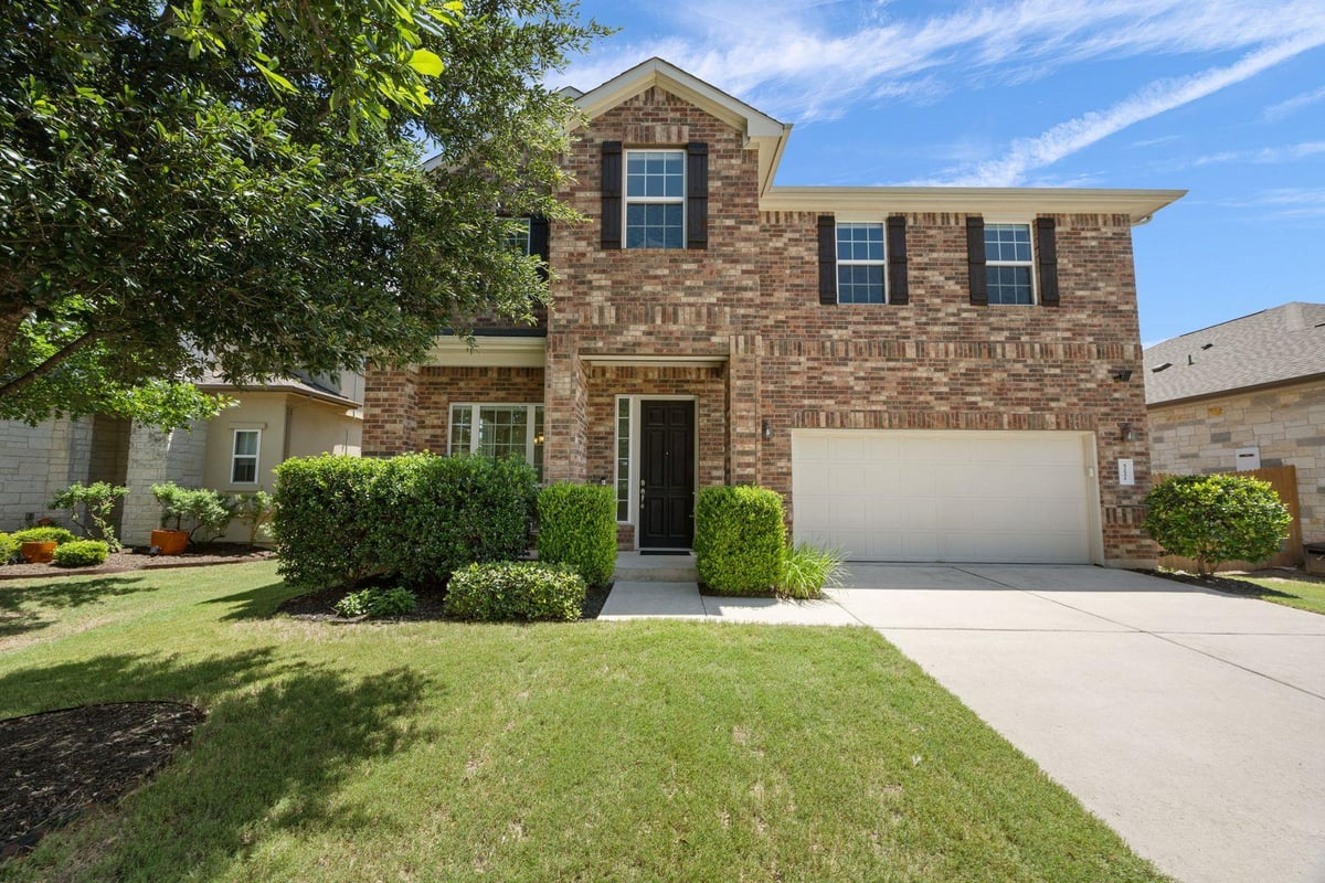 View 5221 Rain Lily DR in Greyrock Ridge Ph 2 5221 Rain Lily DR - front exterior - Luxury home in Greyrock Ridge Ph 2, Austin, TX