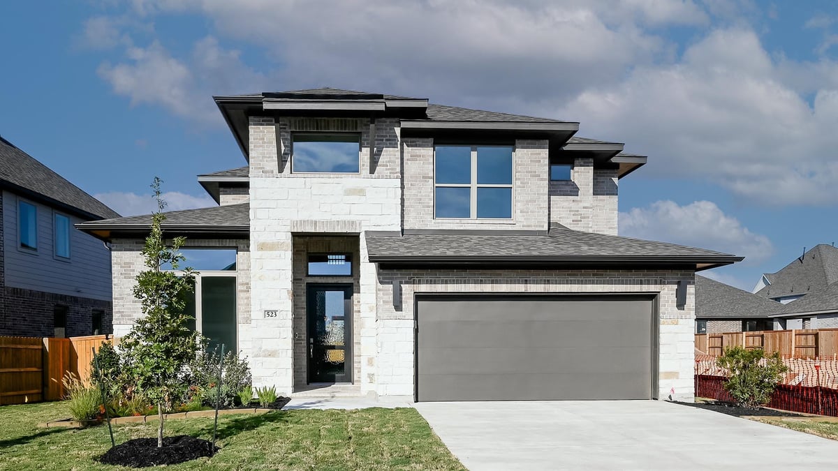 View 523 Prickly Poppy Loop in 6 CREEKS 523 Prickly Poppy Loop - front exterior - Luxury home in 6 CREEKS, Kyle, TX