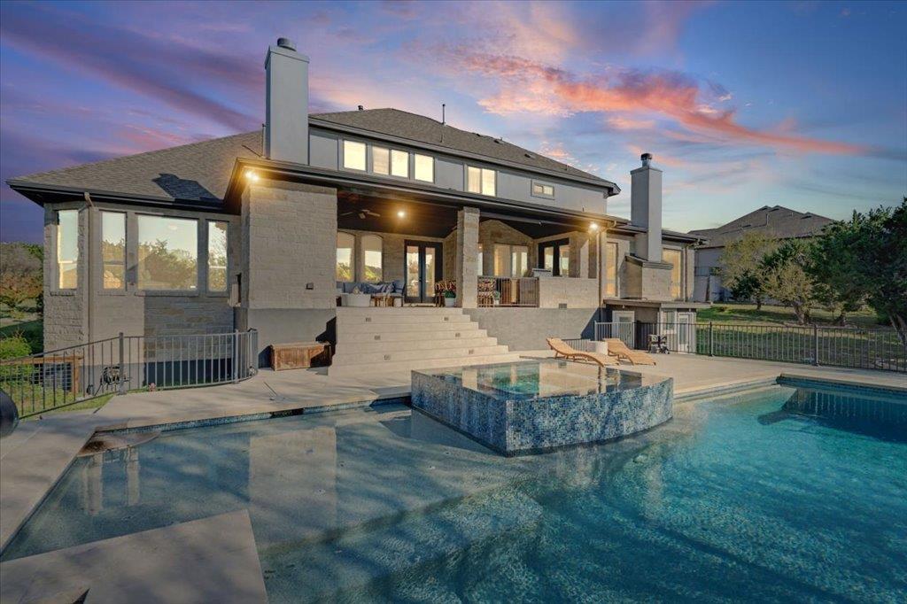5240 Diamante Dr - front exterior - Luxury home in SOLA VISTA, Spicewood, TX
