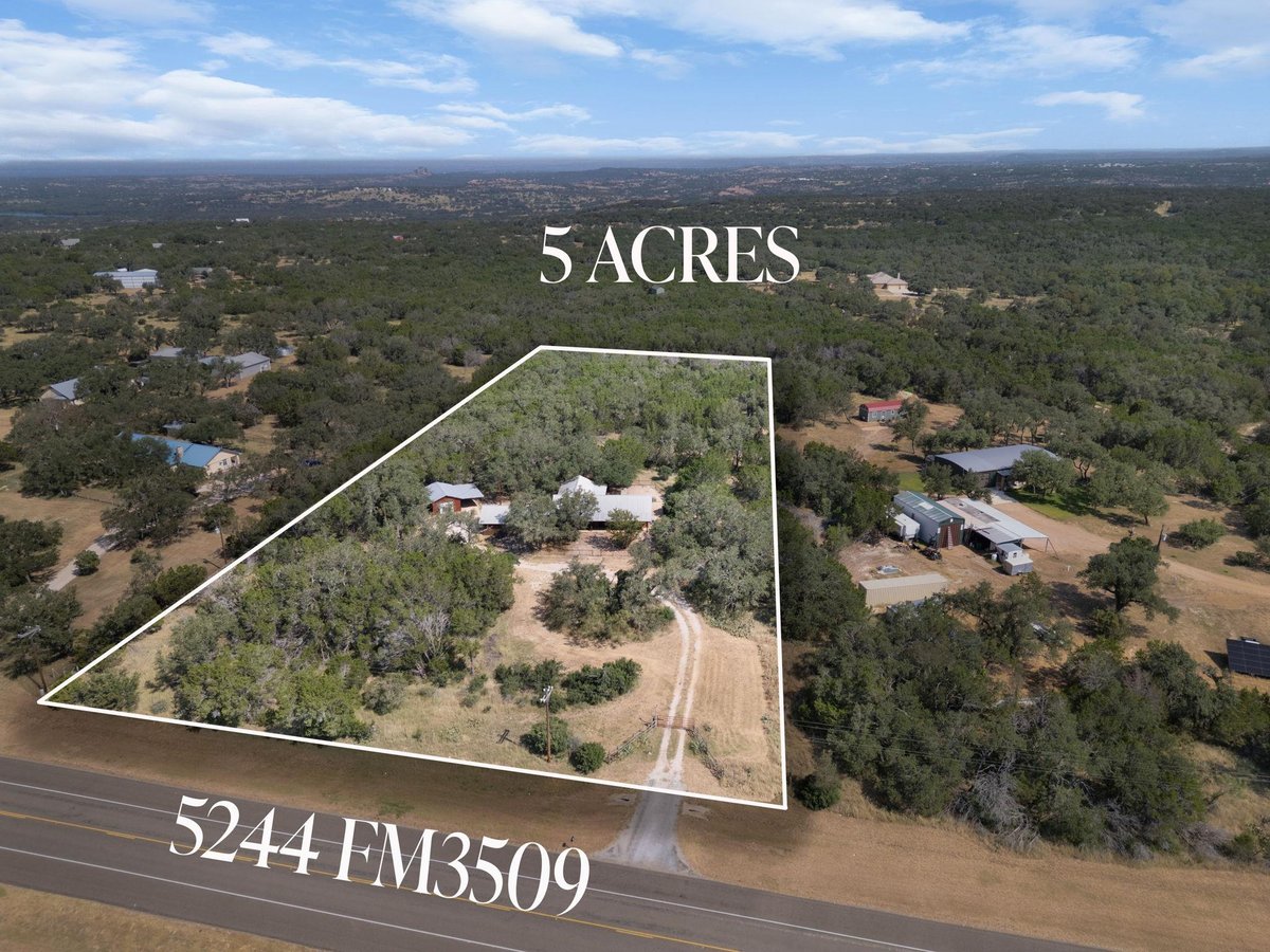 View 5244 FM 3509 in Hoover Valley 5244 FM 3509 - front exterior - Luxury home in Hoover Valley, Burnet, TX