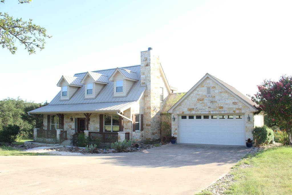 View 5255 Lookout Ridge DR in Lookout Ridge 5255 Lookout Ridge DR - front exterior - Luxury home in Lookout Ridge, Marble Falls, TX
