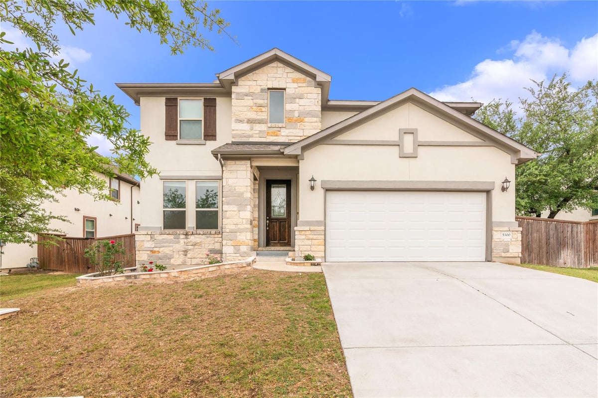 View 5300 Cipriano Dr in Bella Colinas Secs 3,4,5 & 6 5300 Cipriano Dr - front exterior - Luxury home in Bella Colinas Secs 3,4,5 & 6, Austin, TX