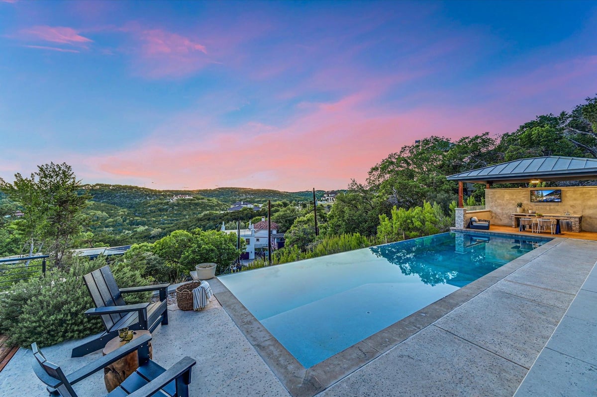 View 5304 Scenic View Dr in Scenic View West Sec 04 5304 Scenic View Dr - pool area with 5304 Scenic View Dr in Austin - Luxury home in Scenic View West Sec 04, Austin, TX