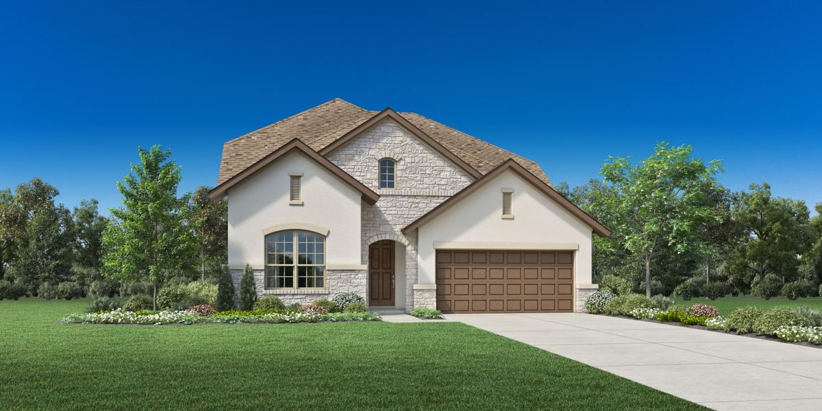 View 5329 Cosenza Trce in Travisso - Capri Collection 5329 Cosenza Trce - front exterior - Luxury home in Travisso - Capri Collection, Leander, TX