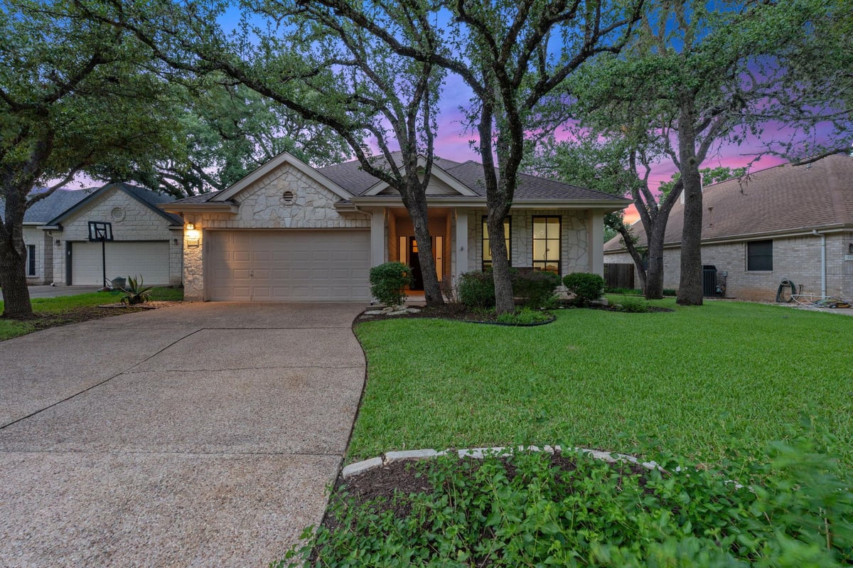 View 5336 Moon Shadow DR in Village Park 3 At Travis Country 5336 Moon Shadow DR - front exterior - Luxury home in Village Park 3 At Travis Country, Austin, TX