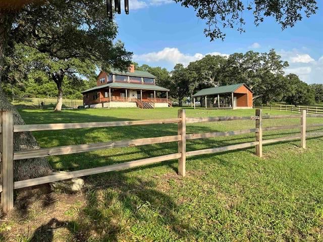 View 534 Scotts School Rd in COTTLE G W LG 534 Scotts School Rd - front exterior - Luxury home in COTTLE G W LG, Flatonia, TX