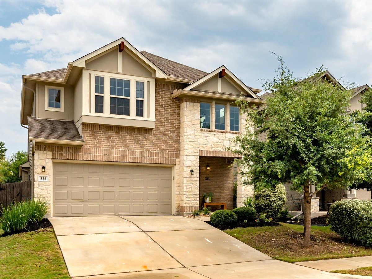 View 535 Stampede Rd in Blanco Vista Tr E-2 535 Stampede Rd - front exterior - Luxury home in Blanco Vista Tr E-2, San Marcos, TX