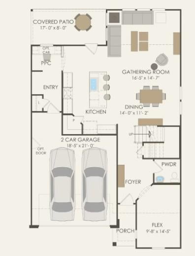 Primary bedroom at 536 Rubber Tree Way - 3 bed 2 bath home
