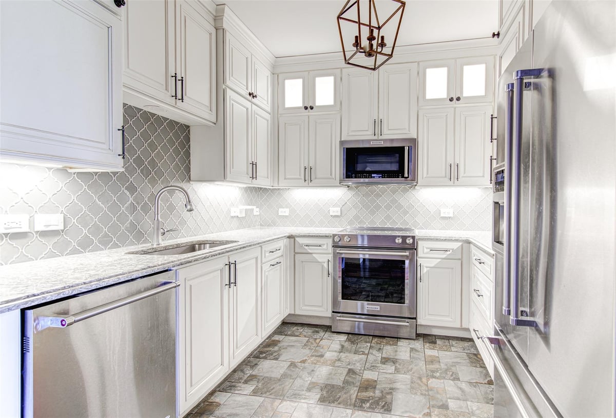 Living area at 54 Rainey St Unit #706 - 2 bed 2 bath home